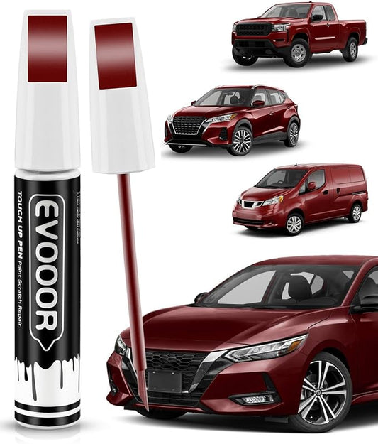 Touch Up Paint Compatible with Nissan Exact Match 2 in 1 Touch up Paint for Chips and Nicks Repair (Cayenne Red Pearl(NAH) Compatible with Altima/Cube/Frontier/Juke/Leaf/Murano/NV/NV200/Pathfinder/Quest/Rogue/Rogue-Select/Sentra/Titan/Titan-XD/Versa/Ve...
