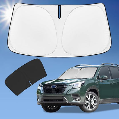 for Subaru Forester 2019-2025 2026 Sun Shade Sunshade Windshield Cover, 4-Layer Front Window Shade for Forester Crossover, Base, Premium, Sport, Limited Sun Visor 240T Shade Cooler Car Accessories