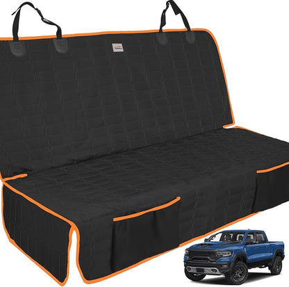 Reliadura Dog Car Seat Cover for Back Seat, Car Seat Covers for Pets, Nonslip Backseat Cover Protector, Washable Bench Seat Covers for Trucks & SUV