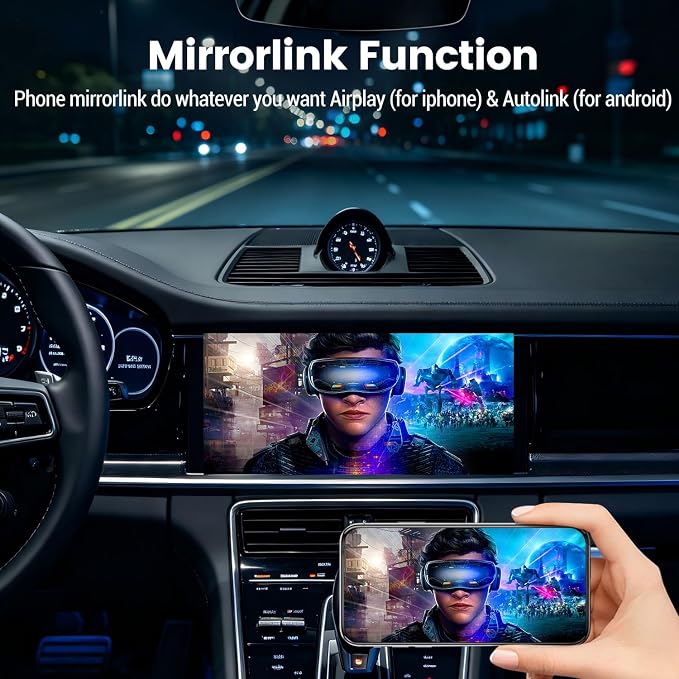 HMYC PCM3.1 Wireless Carplay Android Auto Module for Porsche Panamera Cayenne Macan Cayman Boxster 911 718, NEW Upgrade Carplay Retrofit Kit Decoder,Support MirrorLink Original car Control