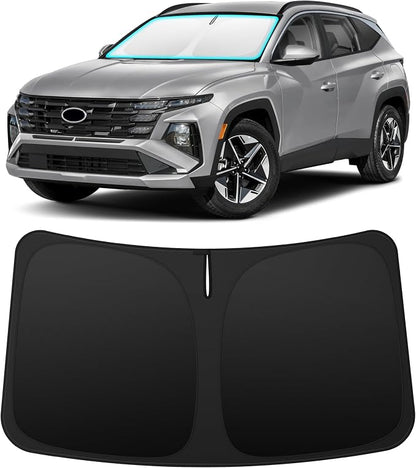 INSAUTO Custom Fit Windshield Sun Shade Accessories for Hyundai Tucson 2022-2026, Foldable Front Window Sunshade, UV & Heat Reflector, Keeps Interior Cool, Includes Storage Bag