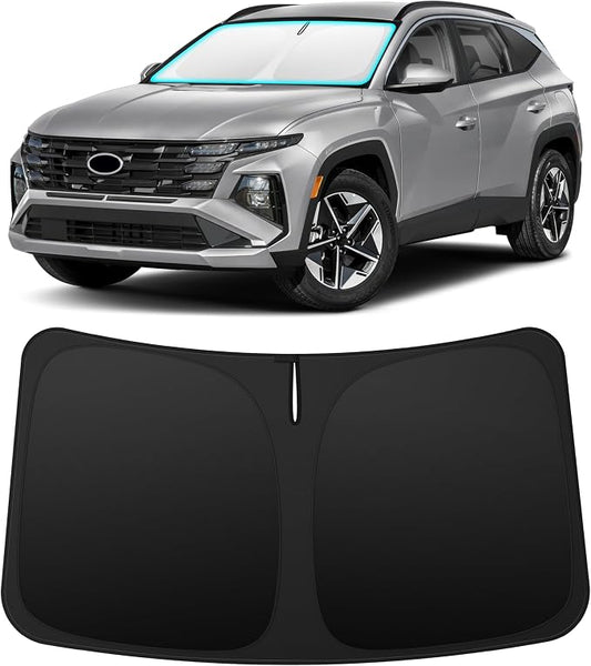 INSAUTO Custom Fit Windshield Sun Shade Accessories for Hyundai Tucson 2022-2026, Foldable Front Window Sunshade, UV & Heat Reflector, Keeps Interior Cool, Includes Storage Bag