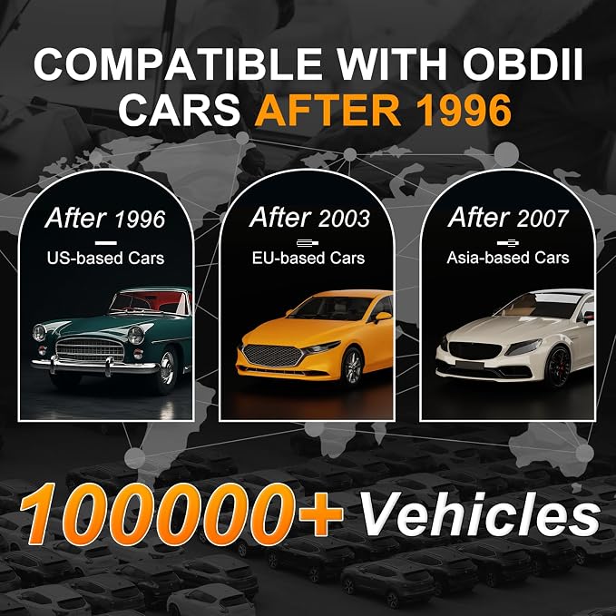 OBD2 Scanner, V410 Car Scanner Diagnostic Tool: Engine Fault Code Reader Scan Tool with Live Data/Freeze Frame for All OBDII Cars After 1996,Black