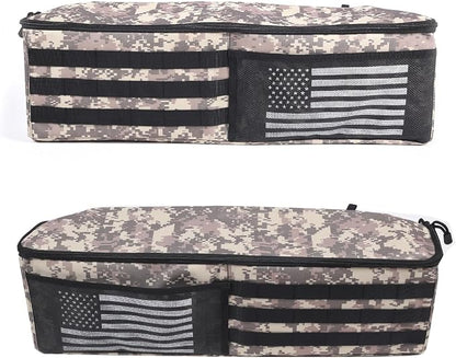 Aunginsy 2PCS Trunk Organizer Compatible with Toyota FJ Cruiser 2007-2021+, Car Left & Right Side Trunk Storage Bags Backseat Hanging Storage Multi-Compartment Accessories, With Camouflage Pattern