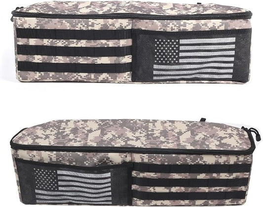 Aunginsy 2PCS Trunk Organizer Compatible with Toyota FJ Cruiser 2007-2021+, Car Left & Right Side Trunk Storage Bags Backseat Hanging Storage Multi-Compartment Accessories, With Camouflage Pattern
