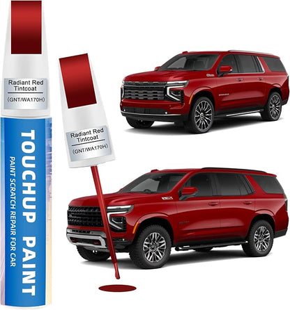 Radiant Red Tintcoat(GNT/WA170H) Touch Up Paint Compatible with Chevy 2-in-1 Car Scratch Repair Pen for Rock Chips, Door Scratches & Paint Nicks Exact Color Match Quick Dry DIY Fix for Silverado