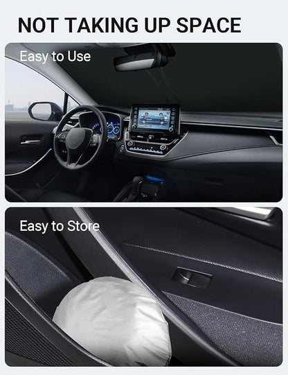 Proadsy 2026 Upgrade Windshield Sun Shade Custom Fit Toyota Corolla 2019-2025 2026 4-Layer Foldable Front Sunshade Protector Sun Visor Blocks UV Rays Keep Car Cooler Accessories