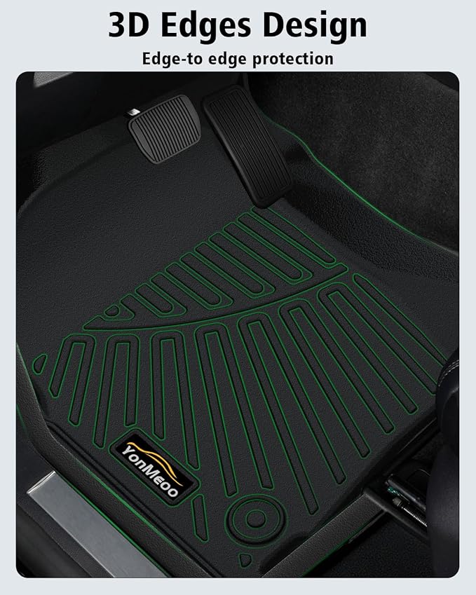 Floor Mats Custom for Toyota 4Runner 1996 1997 1998 1999 2000 2001 2002 Trunk Mat & Backrest Mat All Weather TPE Rubber Cargo Liner Full Set Floor Liners for 3rd Gen 4Runner Accessories, Black