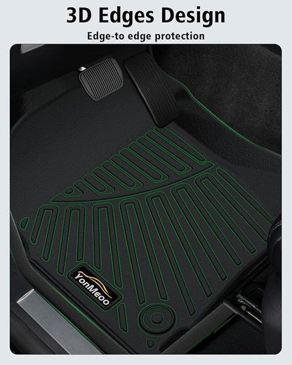 Floor Mats Custom for Toyota 4Runner 1996 1997 1998 1999 2000 2001 2002 Trunk Mat & Backrest Mat All Weather TPE Rubber Cargo Liner Full Set Floor Liners for 3rd Gen 4Runner Accessories, Black
