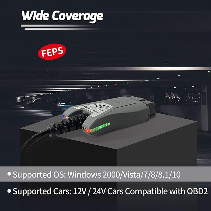 Vgate vLinker FS OBD2 USB Adapter for FORScan | HS/MS-CAN, Auto Switch
