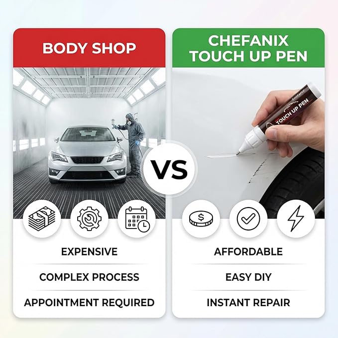 Celestite (1K3) Touch Up Paint Pen Compatible with Toyota - Exact Color Match, 2-in-1 Brush & Pen,Car Paint Scratch Repair Kit for RAV4/Camry/Corolla/Tacoma/Highlander/Sienna