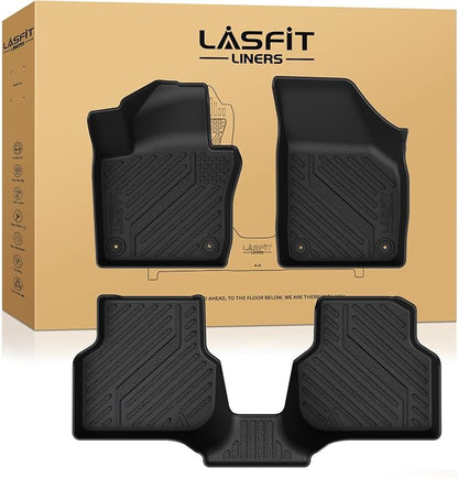 ASFIT 3D Custom fit Floor Mats for VW Volkswagen Jetta 2011 2012 2013 2014 2015 2016 2017 2018, All-Weather Protection TPE 1st & 2nd Row Car Mats, Super Duty, Easy to Clean, Not Fit SportWagen