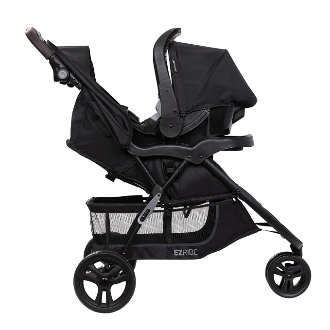 Baby Trend EZ Ride DLX Stroller Travel System (with EZ-Lift Plus Infant Car Seat), Dash Midnight