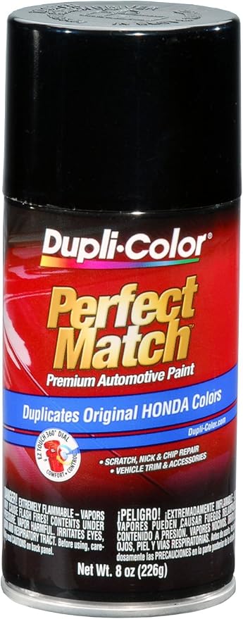 Dupli-Color (EBHA09417-6 PK Black Metallic Honda Perfect Match Automotive Paint - 8 oz. Aerosol, (Case of 6)