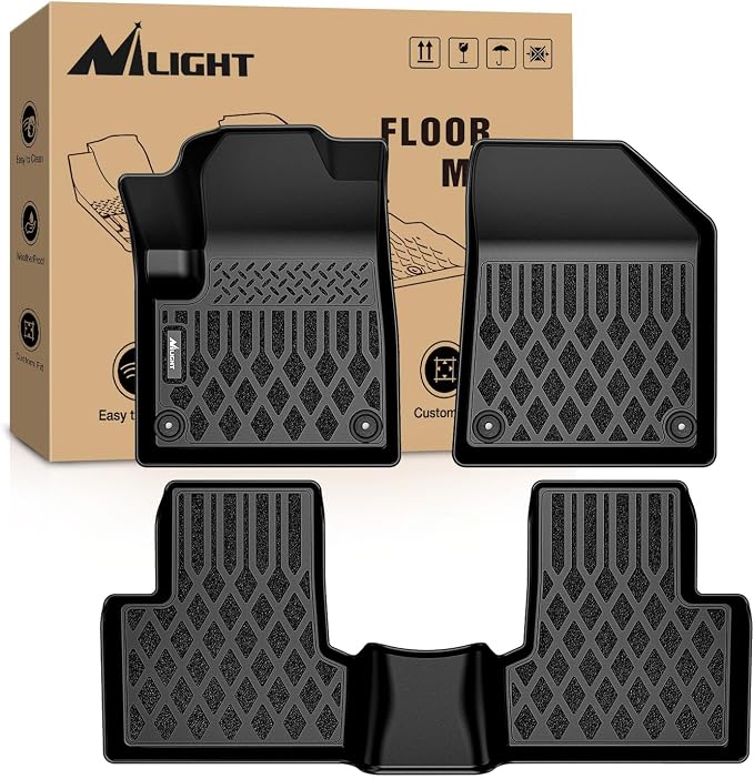 Nilight TPE Floor Mats for Jeep Cherokee 2015 2016 2017 2018 2019 2020 2021 2022 2023 All Weather Custom Fit Heavy Duty Floor Liners
