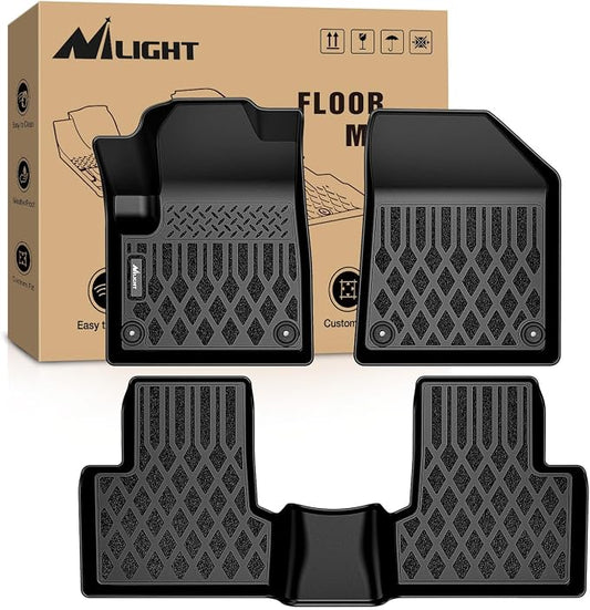 Nilight TPE Floor Mats for Jeep Cherokee 2015 2016 2017 2018 2019 2020 2021 2022 2023 All Weather Custom Fit Heavy Duty Floor Liners