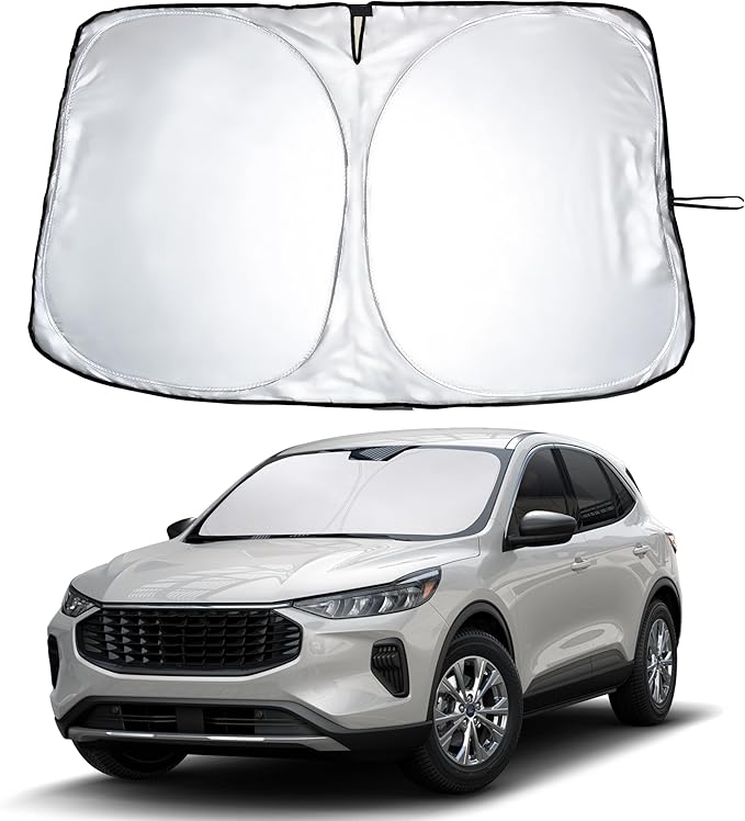 Econour Windshield Sunshade for Ford Escape 2020-2024 2025 2026, Sun Visor for Front Windshield & Window Sun Shade Cover, UV Heat Blocker & Protector, Car Accessories