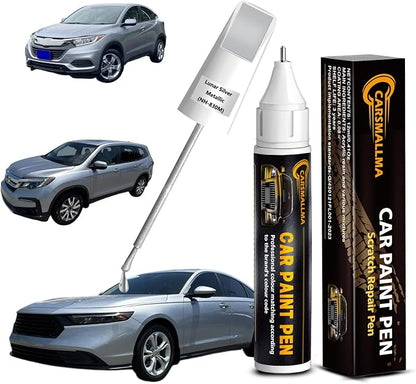 Car Touch Up Paint for Honda(NH-830M Lunar Silver Metallic), Color Accurate Car Scratch Repair Remover Pen,Auto Paint Quick and Easy to fix Vehicle Chips and Nicks Scuff