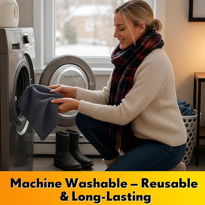 Nuenen Microfiber Cleaning Cloths for Cars 16 x 16 Inch Ultra Absorbent Car Towels Drying Reusable Cleaning Supplies House Kitchen Window Microfiber Towel (Gray,60 Pcs)