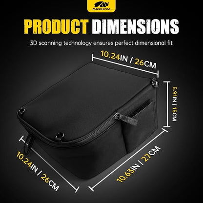 MIKKUPPA RAV4 Trunk Upgrade - Trunk Organizer Pocket Bag Replacement for 2019-2025 Toyota RAV4 Accessories Multifunction Side Cubby Storage Bag(1 Pc)