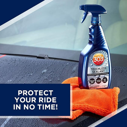 303 Products Touchless Sealant - SiO2 Water Activated Paint & Glass Protection - Spray On, Rinse Off - Lasts 2X Longer Than W- Deep, Wet Shine, 32 fl. oz. (30394CSR)