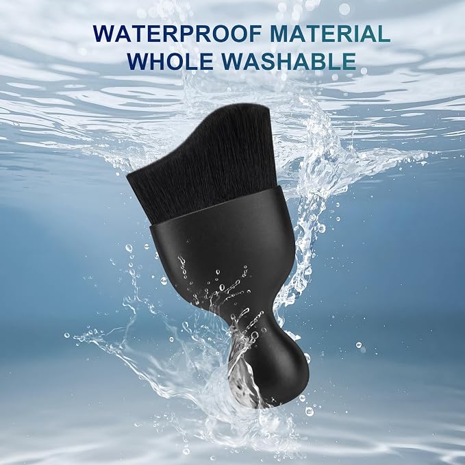 Amrules 2 PCS Car Interior Detailing Brush, Auto Car Dusting Brushes, Soft Bristles Duster Removal Cleaning Tool for Dashboard Interior, Exterior, Skylight, Leather, Dust Brush, Black