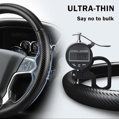 Steering Wheel Cover for Chevy Silverado 1500 2014-2018/2500 2500HD 3500 3500HD 2015-2019/ 4500HD 5500HD 6500HD 2019-2024/ Suburban Tahoe 2015-2020/ Traverse 2018-2023 Chevrolet