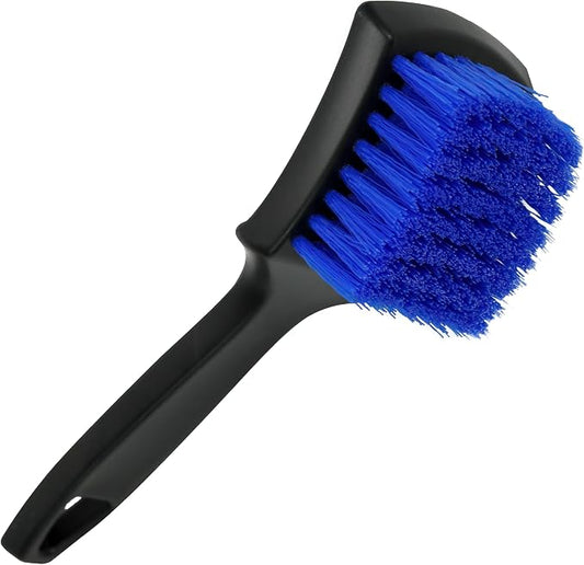 Viking Carpet Cleaning and Scrub Brush for Floor Mats, Cleaning Brush for Car Interior and Home, Black and Blue, 8.3 inch x 2.5 Inch