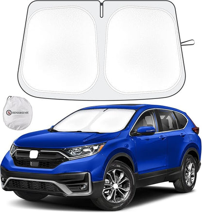 Car Sun Shade for 2017 2018 2019 2020 2021 2022 Honda CRV Windshield Sun Shade, Sun Visor Windshield Cover for CRV Front Window Sunshade Foldable Auto Interior Accessories UV Block to Keep Cool