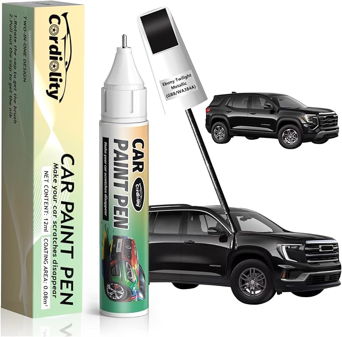 Ebony Twilight Metallic(GB8/WA384A) Touch Up Paint Pen for GMC,Car Paint Scratch Repair Pen Quick and Easy Fix Auto Paint Scratch