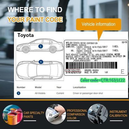 Car Touch Up Paint(1G3 Magnetic Gray Metallic) for Toyota, Color Accurate Car Scratch Repair Remover Pen,Automotive Paint Quick & Easy to fix vehicle Chips and Nicks Scuff