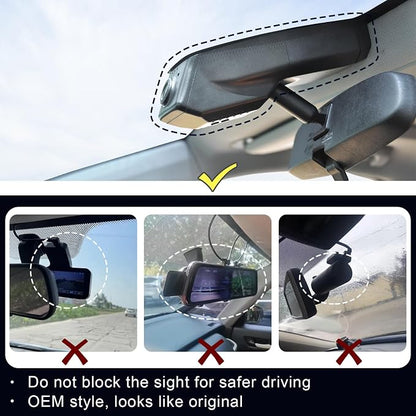 Mangoal Front 4k & Rear 1080p Dash Cam Custom fit for Cadillac XT5 2017-2019 (Model B), UHD 2160P Video, WiFi, App, Loop Recording, Easy to Install, 128GB Card
