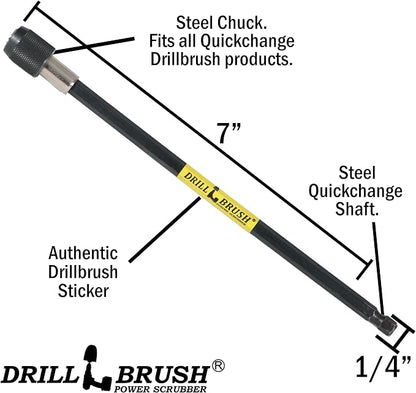 Kitchen Cleaning Supplies - Drill Brush Set with Extension - Counter Scrubbing Brushes, Stove Cleaning Tools - Oven Spot Cleaning Tool - Home Sink Scrubbing Brush Set - Cast Iron Pot Cleaning Brushes