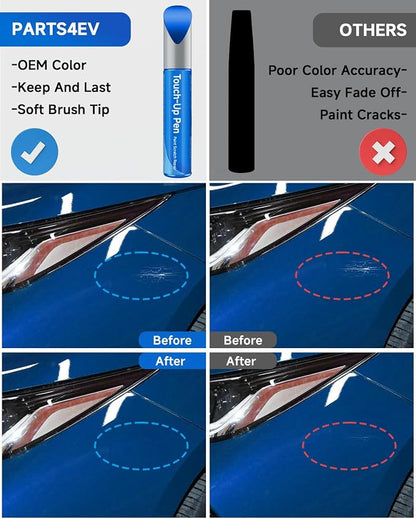 Touch Up Paint Compatible with Toyota Exact Match Touch Up Paint Car Scratch Repair (Blazing Blue Pearl （8T0）)
