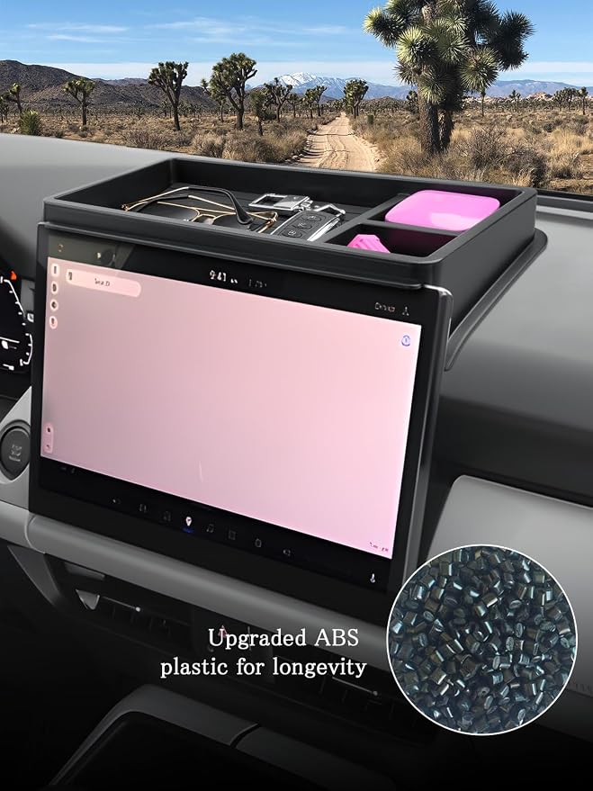 CDEFG Dashboard Storage Tray for 2026 Mazda CX5 12.9" Screen, for 2026+ Mazda CX-5 (S/Select/Preferred/Premium) Accessories Behind-Screen Dash Organizer Storage Box (Not for Premium Plus)