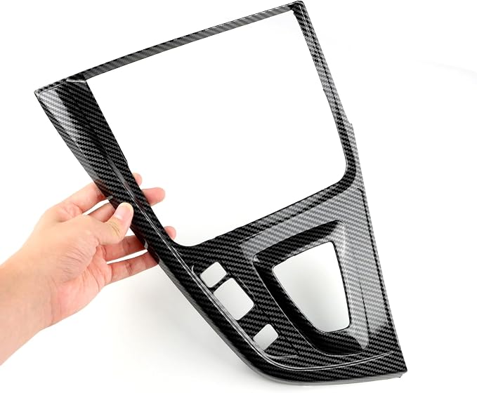 for BMW Gear Shift Panal Cover, Carbon Fiber Style Car Center Console Interior Trim F30 Accessories for F30 F31 F32 F33 F34 F36 328i 320i 335i 330i 435i 420i 430i 440i 425i Not Fit F35