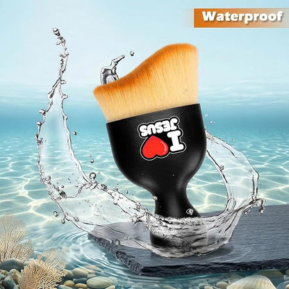 Highland Cow Car Detailing Brush Soft Bristle Cars Interior Cleaning Brush,Automotive Dust Brushes with Protective Cover,for Vehicle Gentle Detailing Care Highland Cow Gifts for Women Men