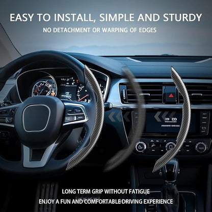 Steering Wheel Covers, 3PCs Leather Anti-Skid Clip on Car Steering Wheel Cover Protector Universal for Most Car Wheel, Beige