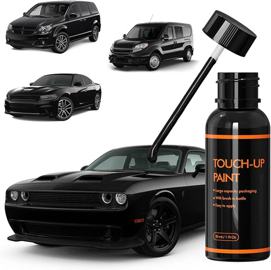 PX8/DX8 Black/Pitch Black Touch Up Paint for Dodge, DIY Car Paint Scratch Repair Kit, Automotive Paints, Quick & Easy Fix Scratch Repair for Challenger/Grand Caravan/Charger/Journey/Promaster