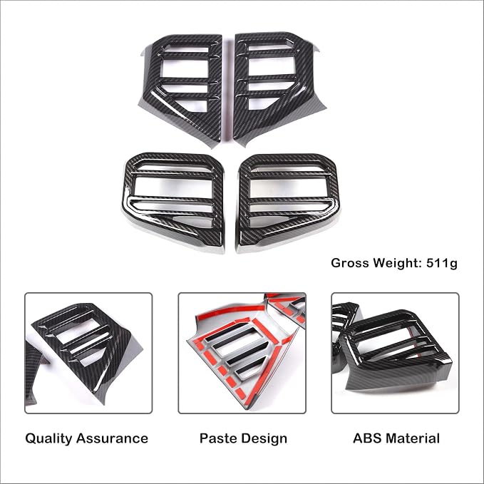 Car Center Console Air Conditioning Outlet Trim Cover Kit Compatible with Toyota Tundra/Sequoia 2022-2026, ABS Dashboard Side A/C Vent Panel Decorative Frame Protection Accessories, For 14-inch Screen