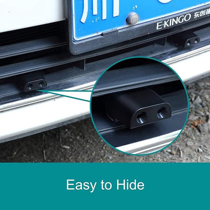 Set of Deer Whistles Warning Device for Car, Deer Whistles for Vehicles with Rubber Pads, Ultrasonic Deer Repeller Device Animal Siren for Car and Motorcycle (4-Piece)