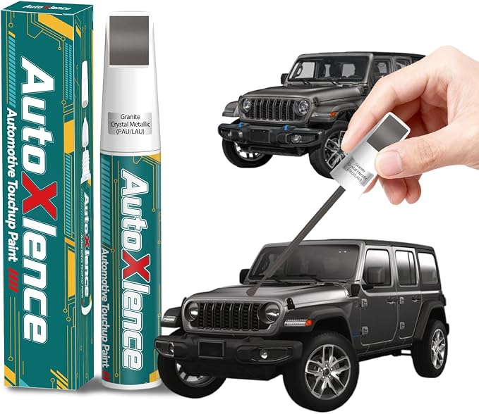 Granite Crystal Metallic(PAU/LAU) Touch Up Paint Compatible with Jeep Car Paint Pen Scratch Repair Automotive Scratch Remover Fix Exact Color Match