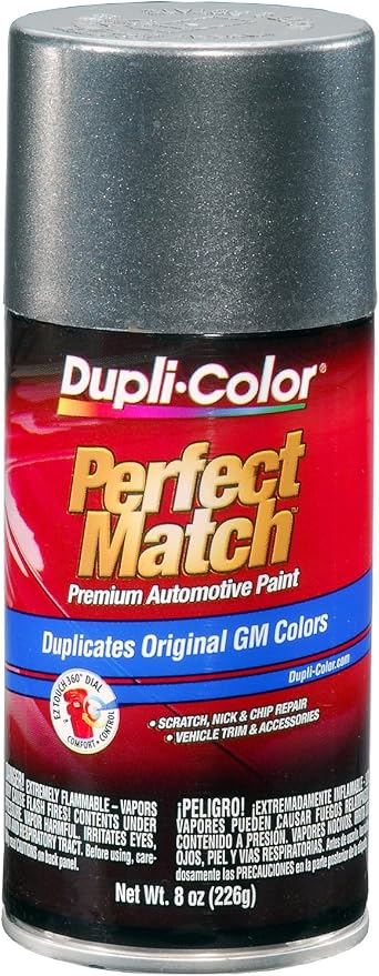 Dupli-Color (BGM0347-6 PK) Medium Gray Metallic General Motors Exact-Match Automotive Paint - 8 oz. Aerosol, (Case of 6)