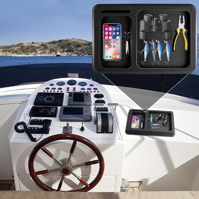 EVA Foam Boat Dash Pad, Anti-Slip Boat Dash Organizer Perfect for Fishing Center Consoles (6Color,2Size)