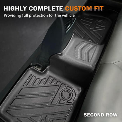 KUST Floor Mats for Hyundai Tucson 2016-2021, All Weather Floor Liners for Tucson Accessories Car Mats Front Rear Set TPE Rubber Raised Edge