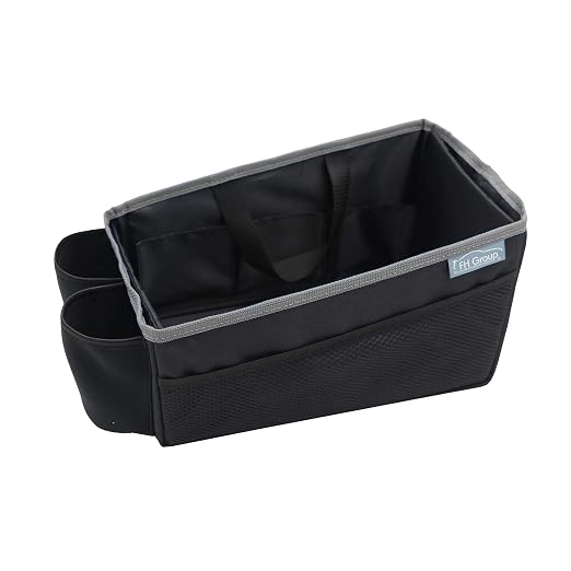 FH Group E-Z Travel Multi-Use Tote Car Seat Organizer with Cup Holder (Gray) FH1135