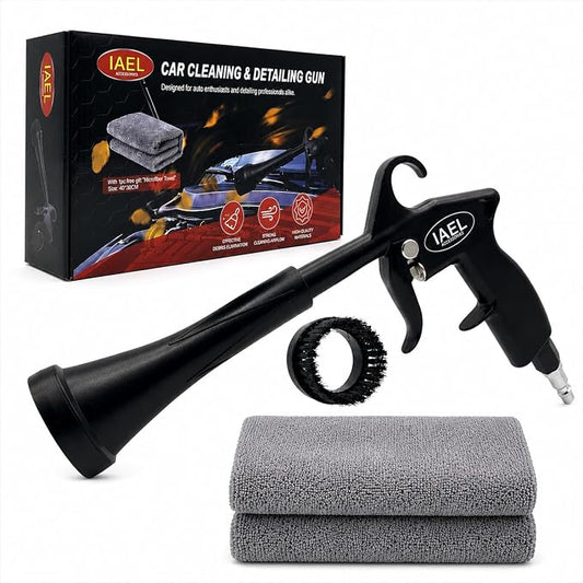 IAEL Tornado Air Gun Ultra Air Blaster Plus for Car Detailing - Tornado Mini Detailing Tool Car Cleaning - Interior car Cleaning kit General Twister Blow Out Tool - 4CFM/90PSI