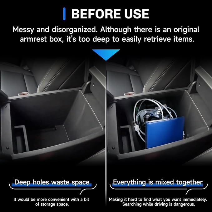 SXCY for 2025 2026 Nissan Murano Center Console Organizer for 2025 2026 Nissan Murano Accessories for 2026 Nissan Murano Console Organizer Armrest Console Tray