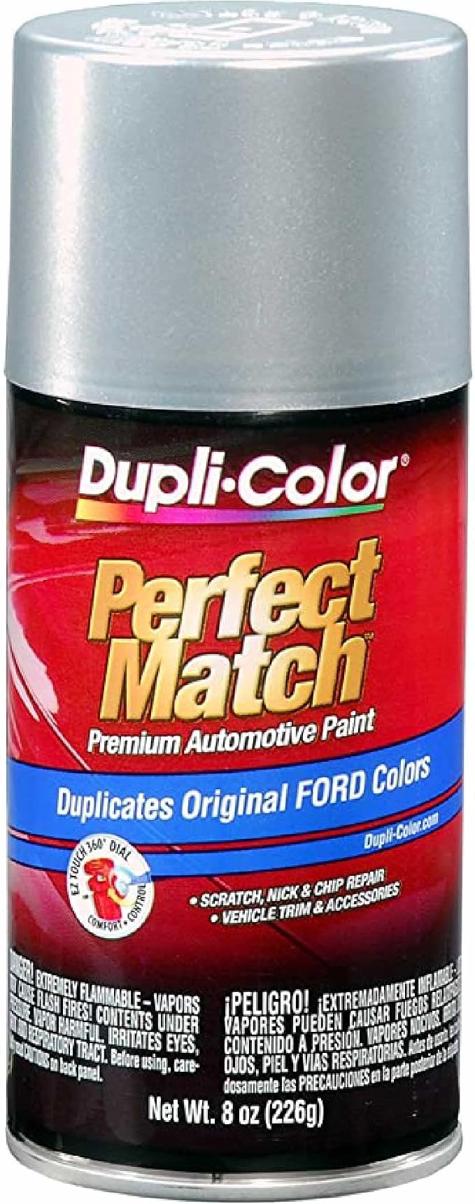 Dupli-Color Perfect Match Premium Automotive Paint, Silver, 8 oz