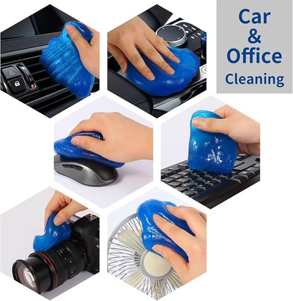 Car Interior and Exterior Soft bristles Detail dust Brush Interior dusting Brush Dashboard Cleaning Brush Home Office dusting Tools+ Double-Sided Suede Cleaning Towel+ Cleaning Cream